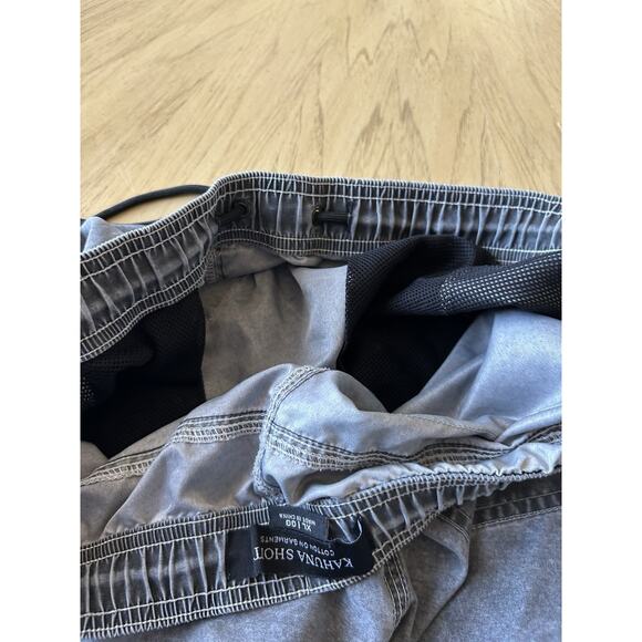 Mens Kahuna Shorts XL.cotton On.Gray-Slate Stone/Drawstring Black Faded Swim Gym - Picture 7 of 10